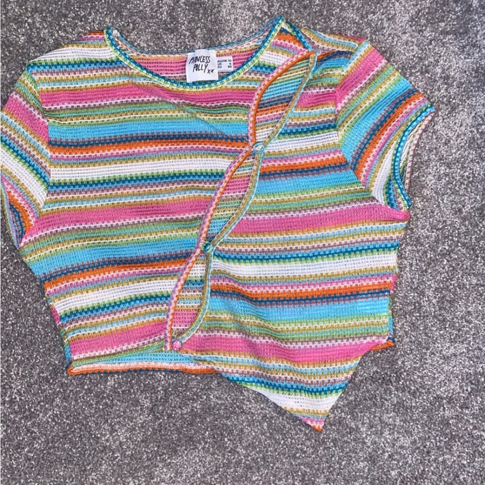 Princess Polly Asymmetric Cut Out Crop Top - Picture 4 of 10